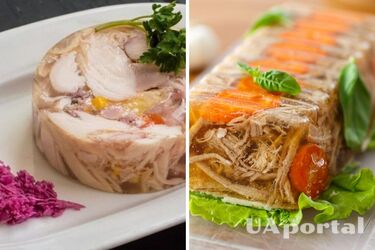 From chicken and mushrooms: a recipe for an unusual jelly for Easter