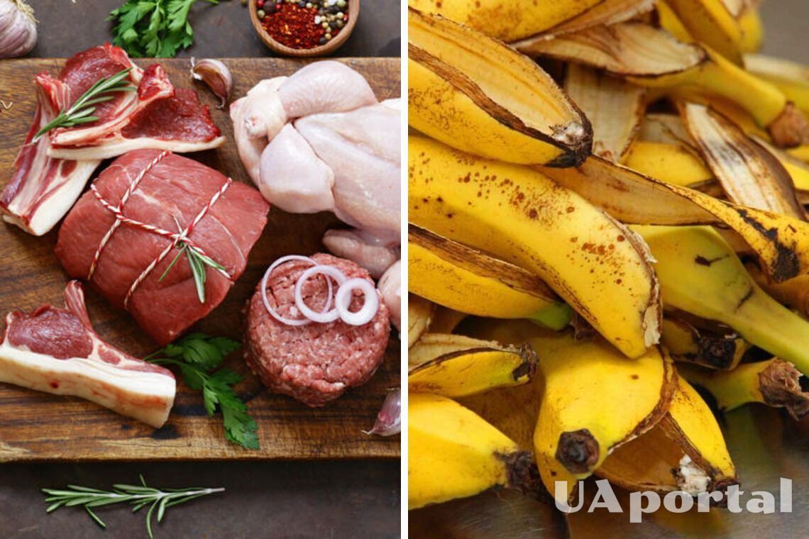 Why cook beef with banana peel: an unexpected life hack