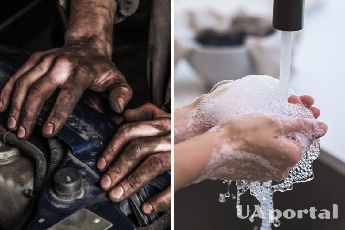 How to quickly wash your hands after car repair: a simple life hack