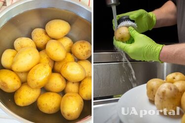 Как легко почистить молодой картофель без ножа