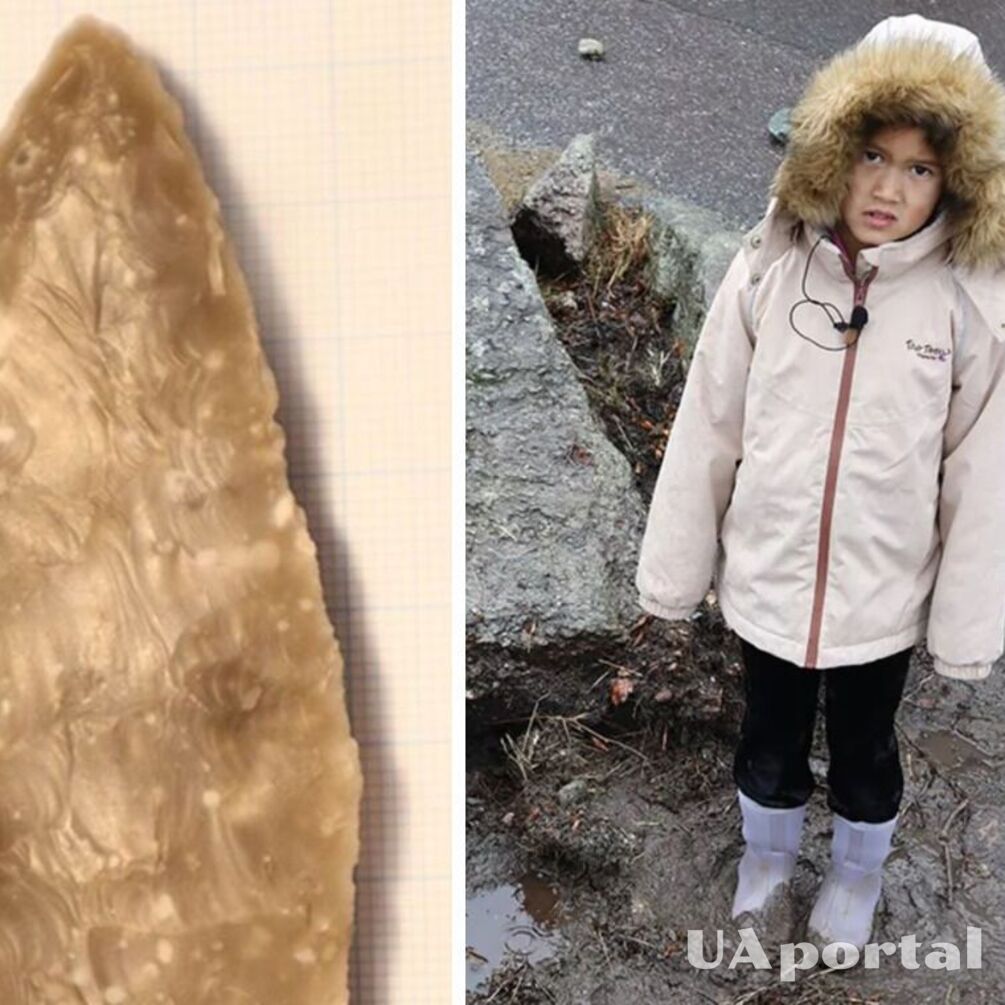 8-річна дівчинка в Норвегії випадково знайшла кинджал кам'яного віку біля школи (фото)