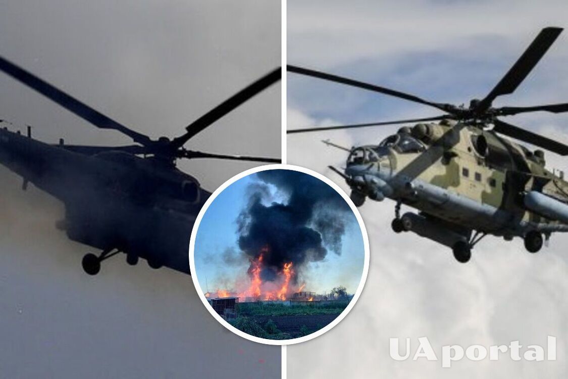 Упал прямо возле домов: в Клинцах Брянской области упал военный вертолет