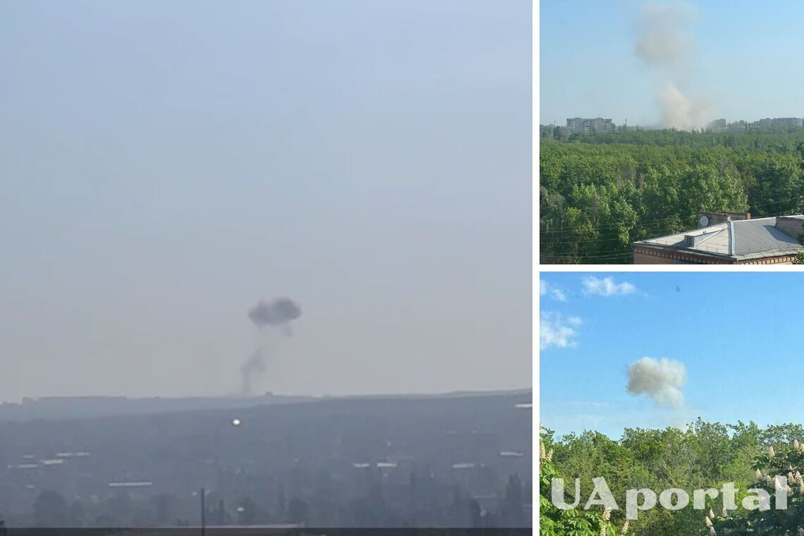 New 'hits' in Luhansk: a former aviation school was hit (photos, video)