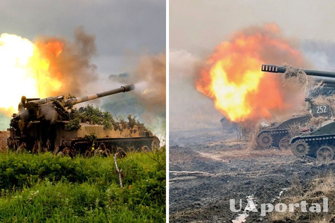Ukrainian Armed Forces destroy two Russian 2C5 'Hyacinth-S' systems with one shot (video)