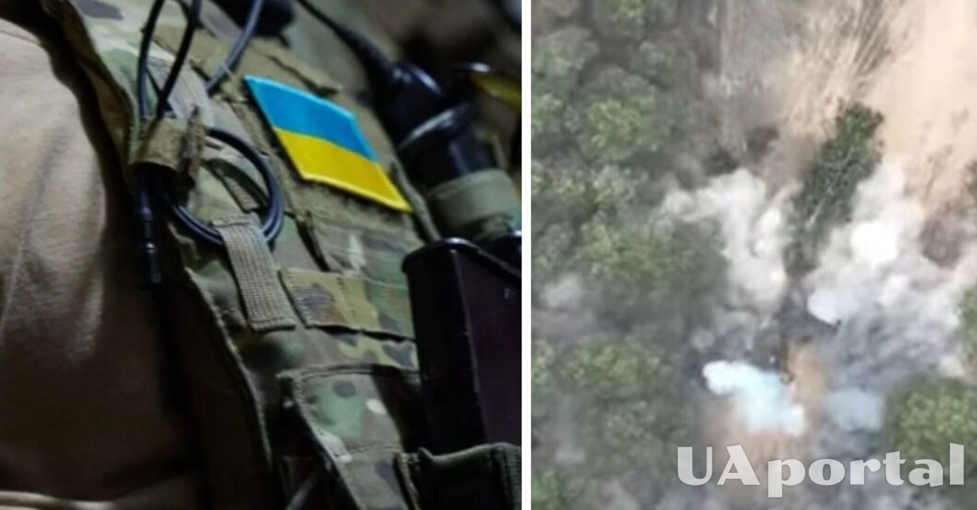 Ukrainian troops destroy occupants' camouflaged 'Giatsint' in the south (video)