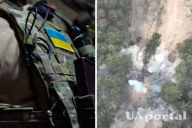 Ukrainian troops destroy occupants' camouflaged 'Giatsint' in the south (video)