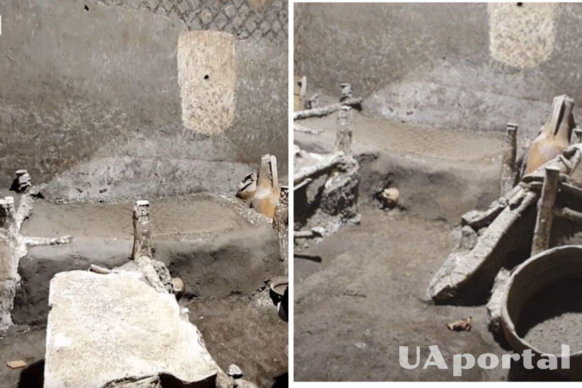 In the suburbs of Pompeii, archaeologists have found a room where slaves lived: very small and dark 