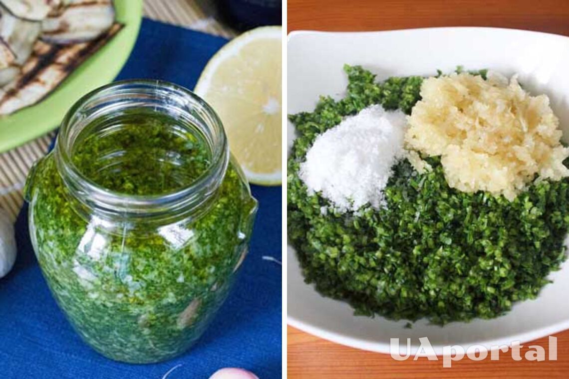 Suitable for fish, meat and vegetables: a recipe for a versatile parsley and garlic dressing 