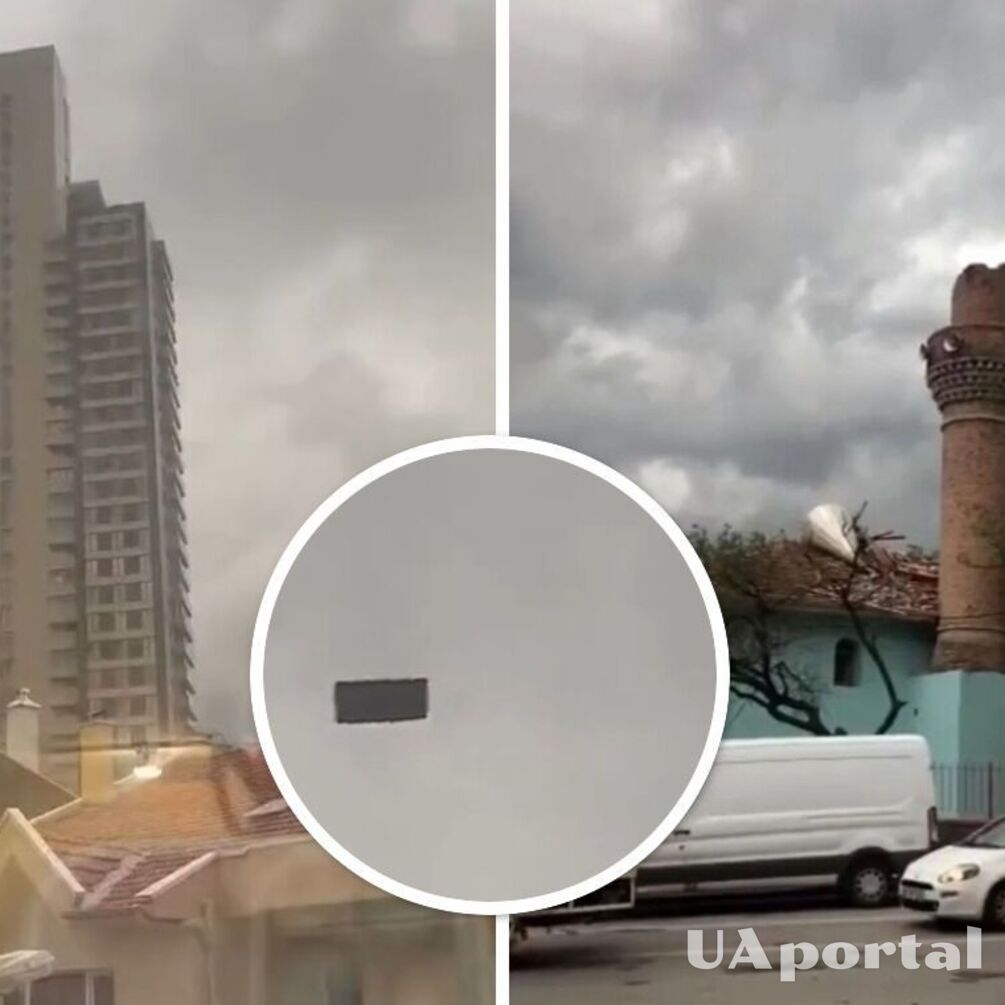 Непогода в Турции: в Анкаре в воздухе летал диван (видео)