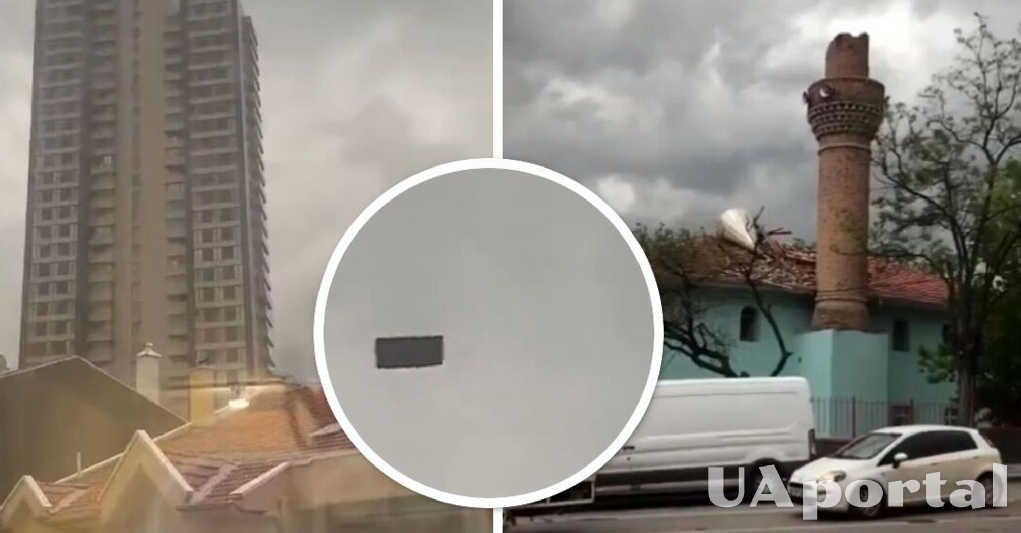 Bad weather in Turkey: a sofa was flying in the air in Ankara (video)
