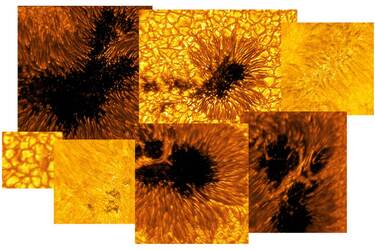 Наземный солнечный телескоп DKIST получил новые изображения солнечных пятен