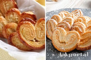 Детское печенье за 15 минут: рецепт слоеных сердечек с сахаром