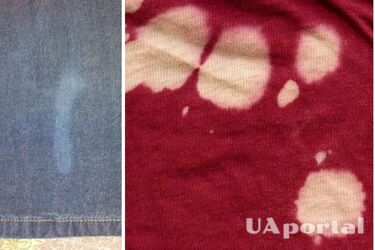 Як прибрати пляму від вибілювача одягу з речей