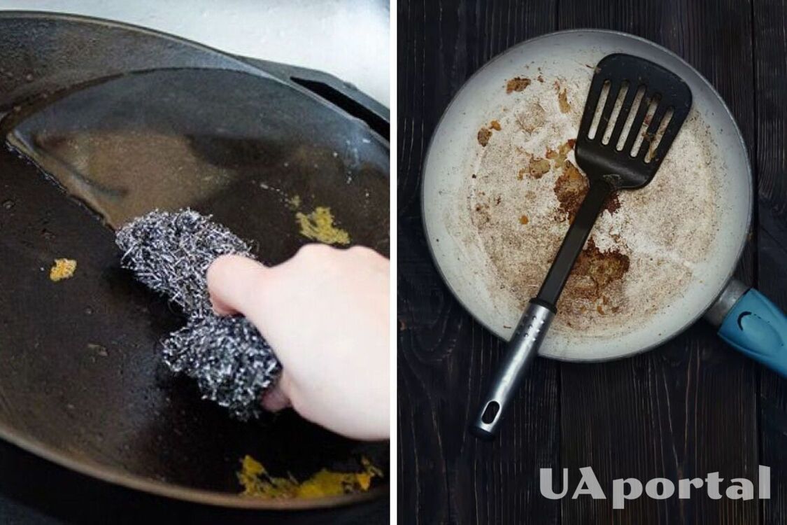 How to clean a frying pan from carbon deposits: an English life hack