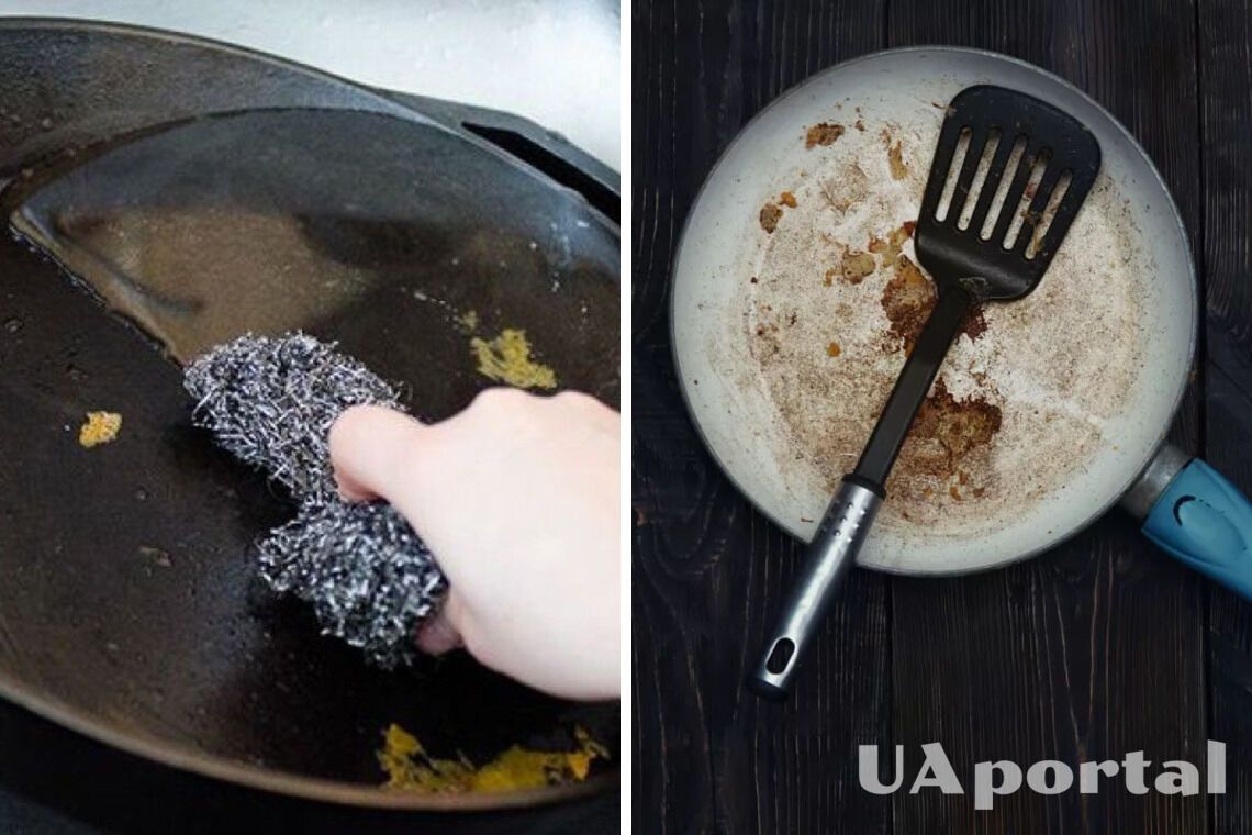 Как очистить сковороду от нагара