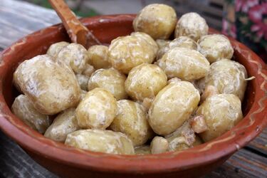 Як зробити молоду картоплю зі сметаною