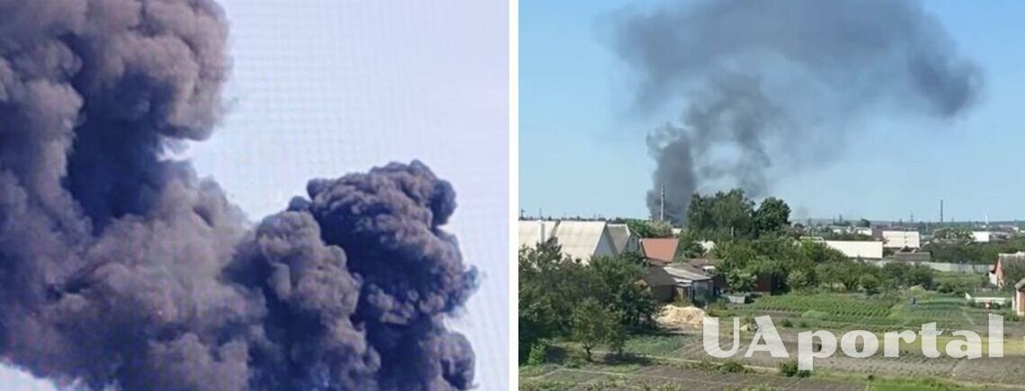 More explosions in Belgorod region, locals film a column of black smoke (video)