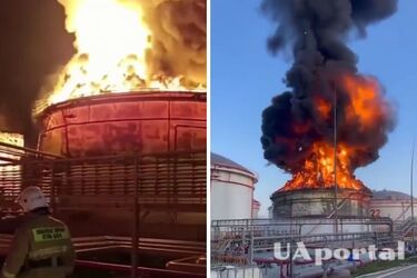 У росії біля порту Тамань Краснодарського краю горить нафтобаза