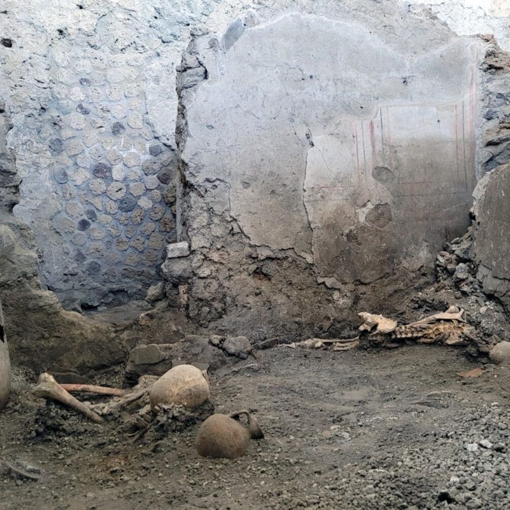 Скелеты женщин и ребенка: в Помпеях нашли новых жертв Везувия (фото, видео)