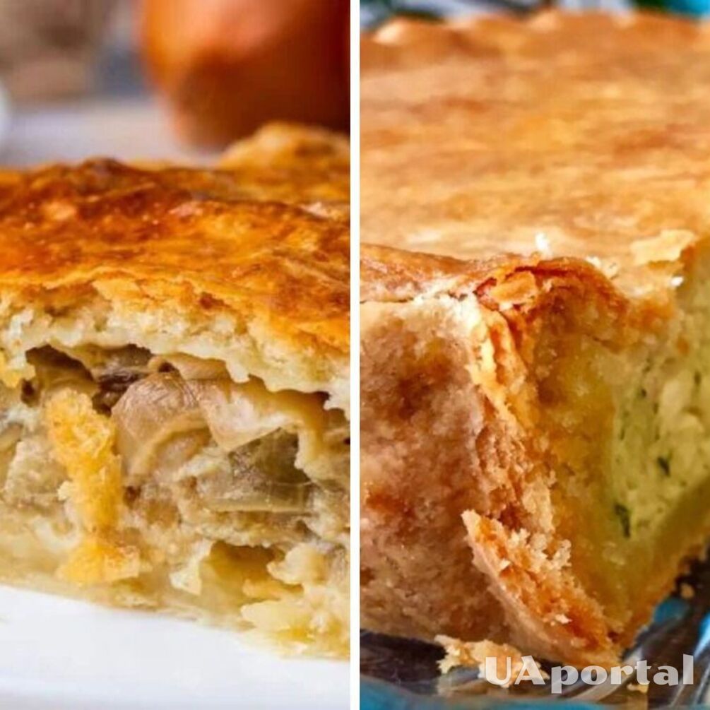 Super quick dinner in 20 minutes: how to make onion pie