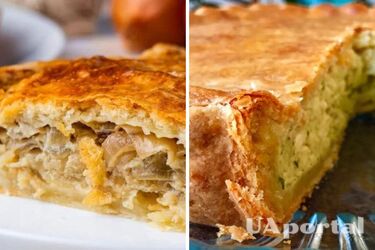Super quick dinner in 20 minutes: how to make onion pie