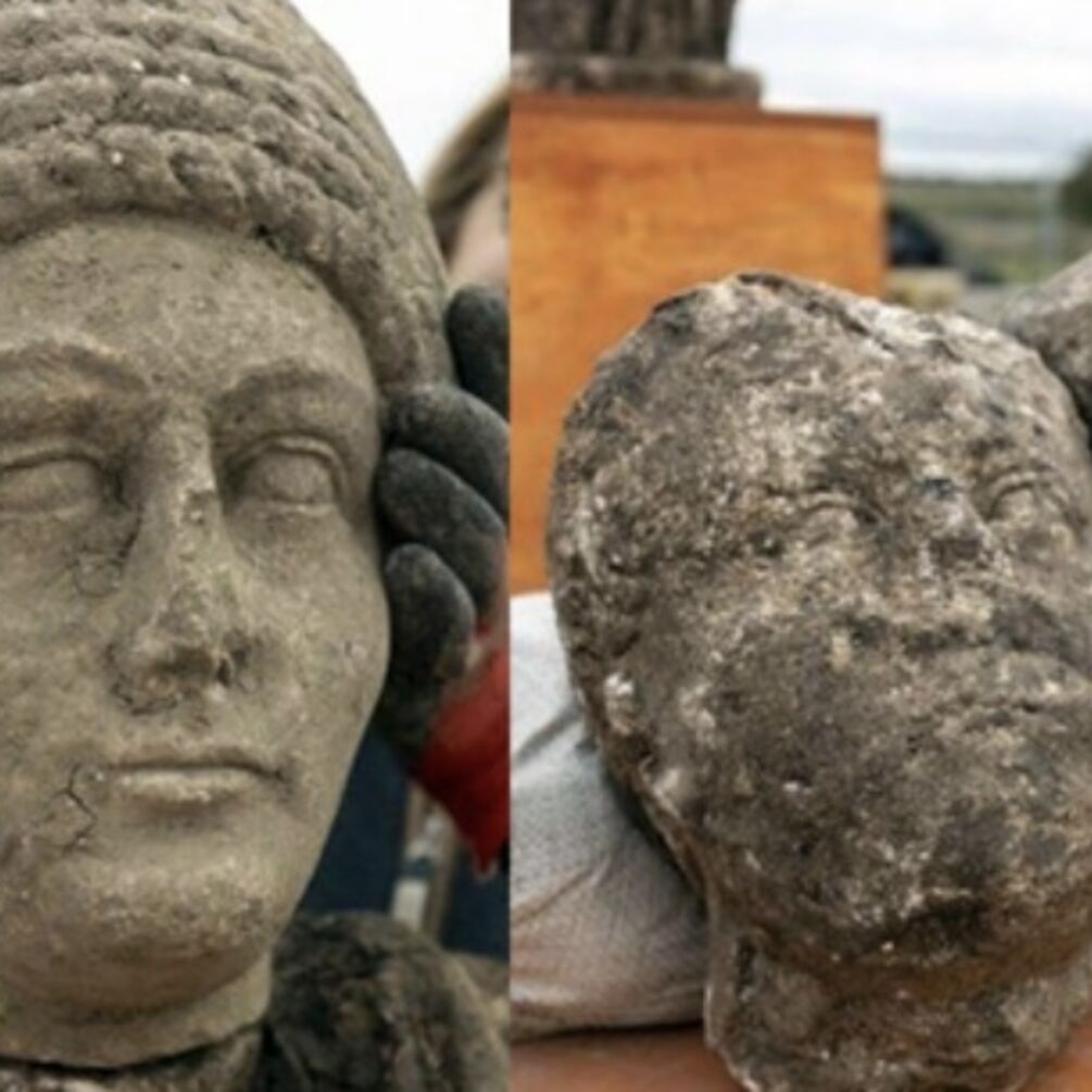 В Британии на месте руин средневековой церкви обнаружили древнеримские скульптуры: возможно остатки мавзолея