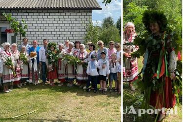 Традиция вождения Куста на Троицу сохранилась только в селе Сварицевичи Ровенской области