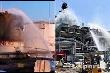 На россии заявили об атаке дронами еще двух нефтеперерабатывающих заводов (фото, видео)