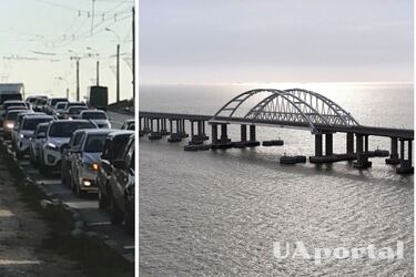 Звучала воздушная тревога: оккупанты перекрыли Крымский мост после очередного 'хлопка' и угрозы атаки (видео)