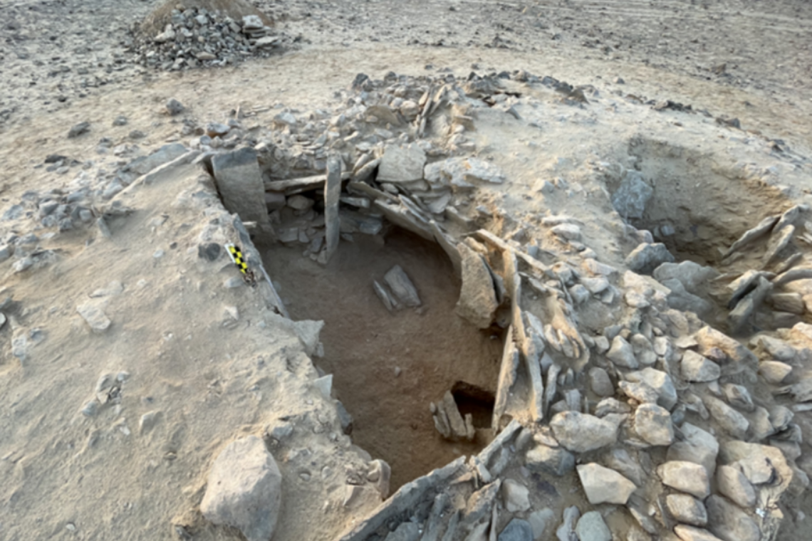 In Oman, archaeologists have found the remains of dozens of people in a stone tomb that is about 7000 years old