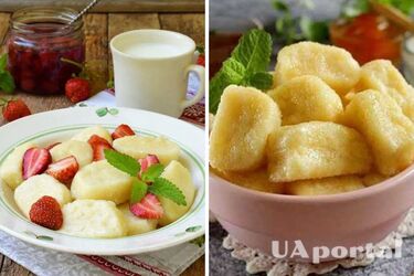 Вдалий варіант швидкої вечері: рецепт лінивих вареників із сиром та м‘ятним соусом