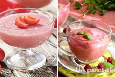 Вам понадобится всего три ингредиента: рецепт клубничного мусса