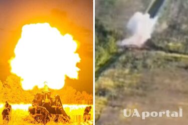 Артилеристи показали знищення ворожих БМП та мінометного розрахунку (відео)