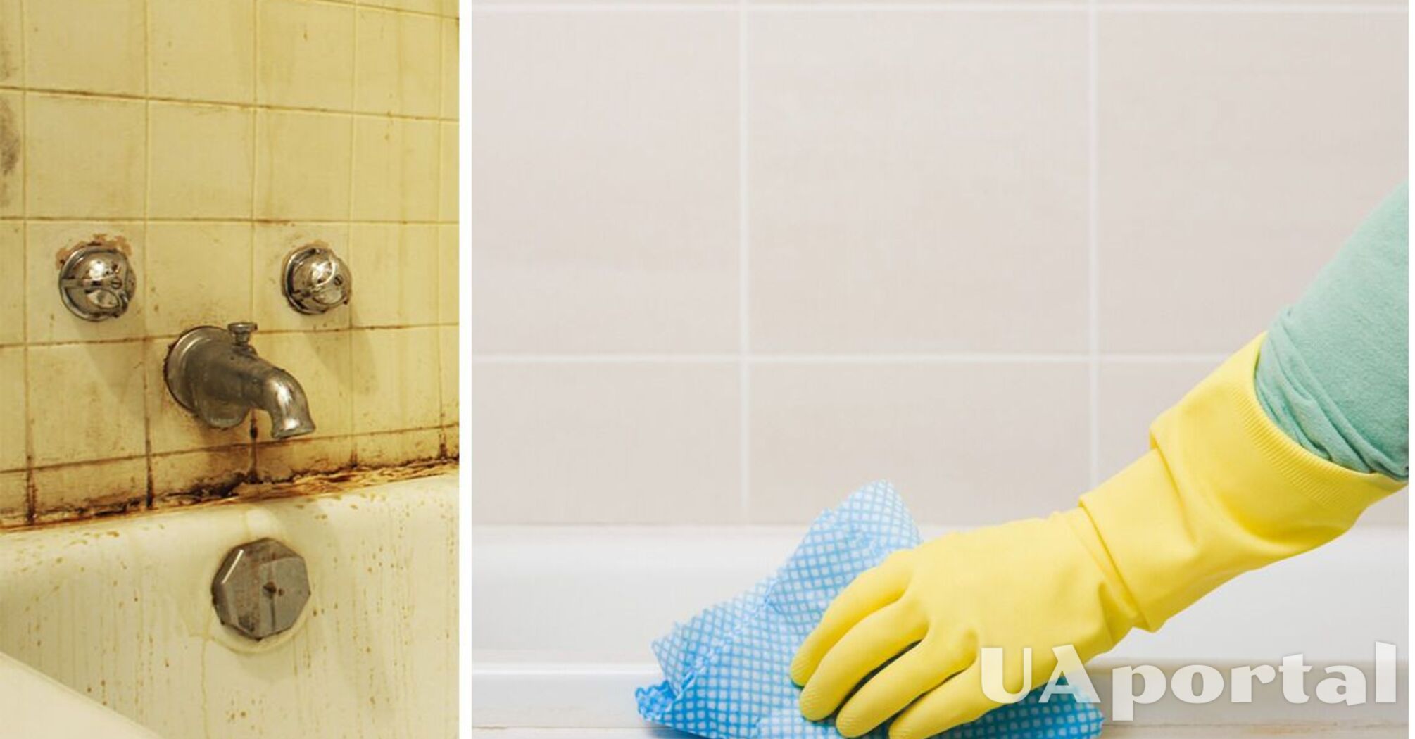 How to clean the bathtub to a perfect white color.