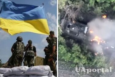ВСУ дронами ликвидировали российский БТР с зенитной установкой (видео)