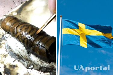 Short sword with perfect wooden handle over 1100 years old discovered in Sweden (photo)