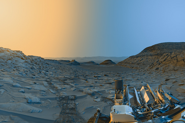What morning and afternoon looks like on Mars