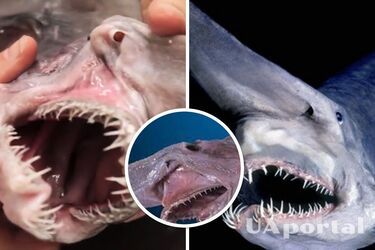 Рідкісну акулу-гобліна, що була вагітна 6 дитинчатами, виловили у Тайвані (фото)