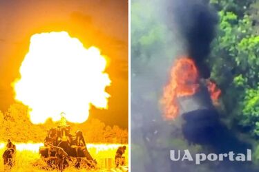 Ukrainian Armed Forces destroyed Russian Self-propelled artillery installation and KAMAZ with ammunition in Donetsk sector (video)