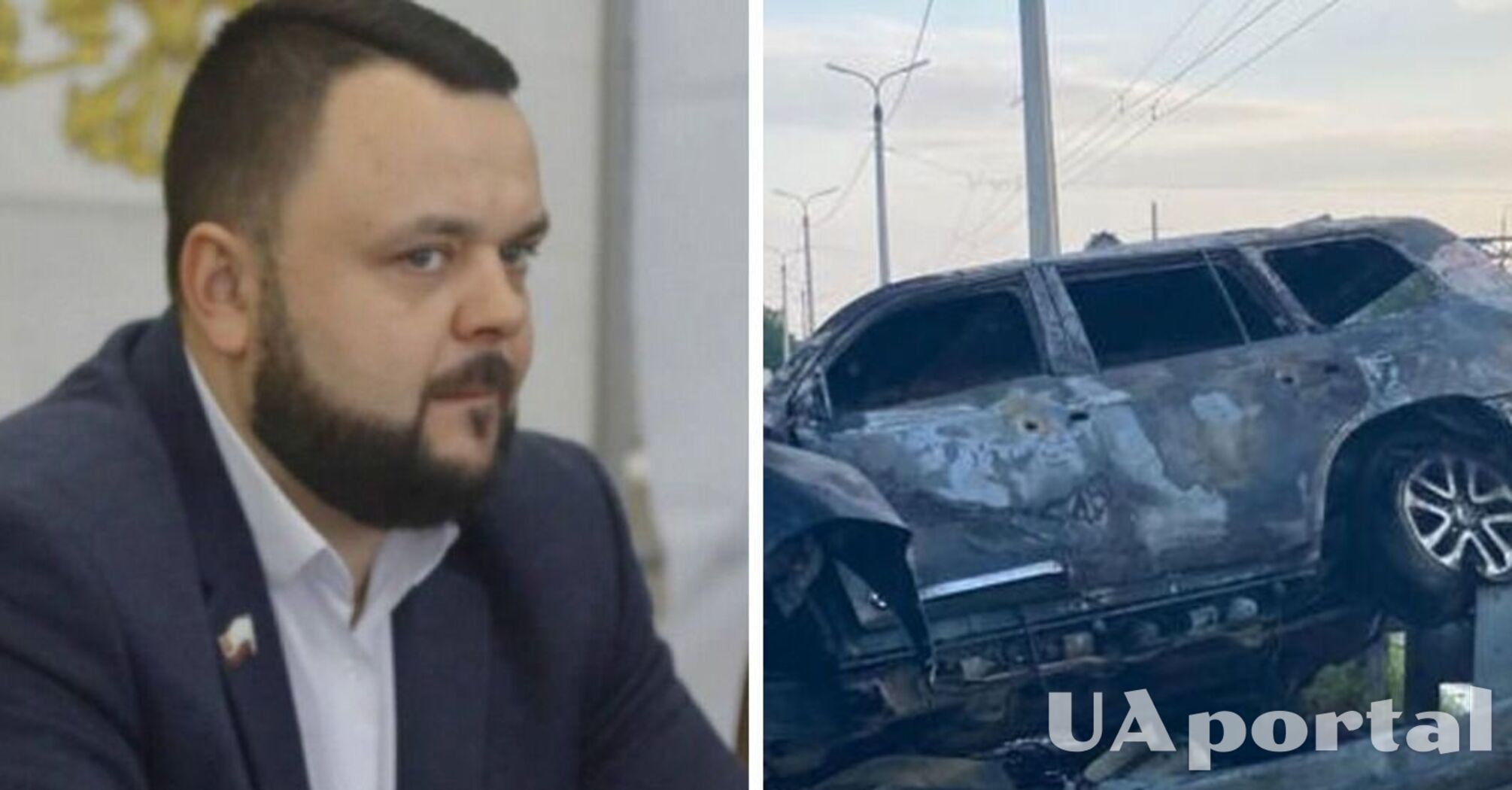 У Сімферополі підірвалося авто з запорізьким окупантом Володимиром Єпіфановим: троє постраждалих