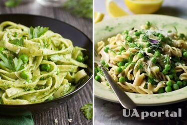 Hearty and quick: a recipe for pasta with zucchini and green peas