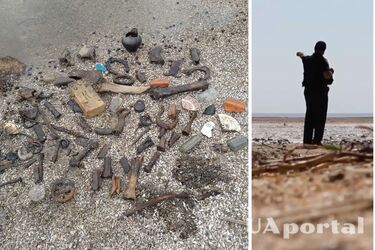 Местные жители исследуют дно Каховского водохранилища в поисках сокровищ