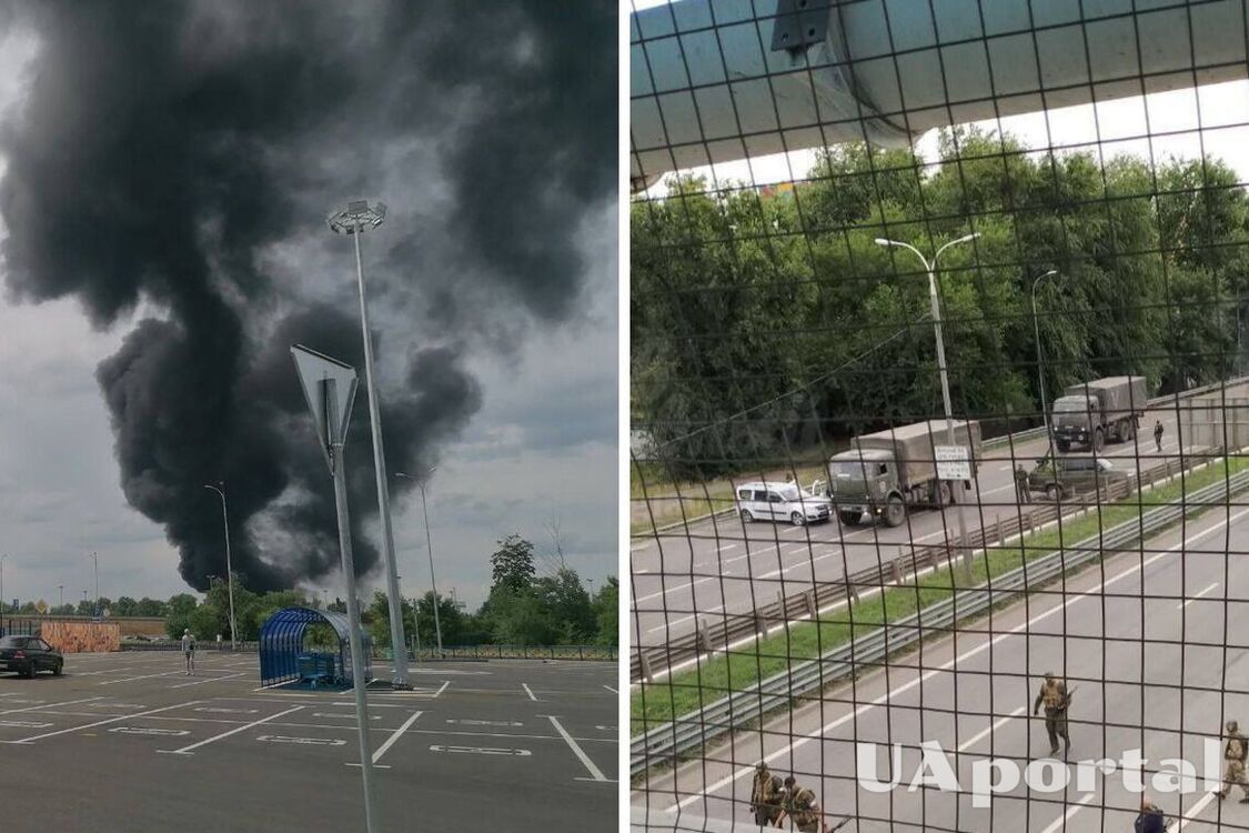 A shell landed in a parking lot in Voronezh with people in it (video of arrival)