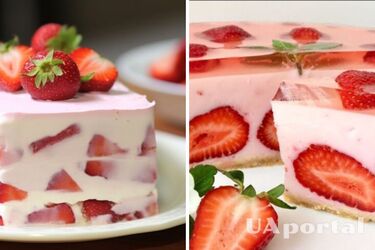 Рецепт лінивого полуничного торту без випікання