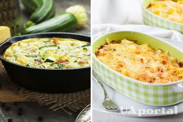 A recipe for a simple pasta casserole with chicken and zucchini