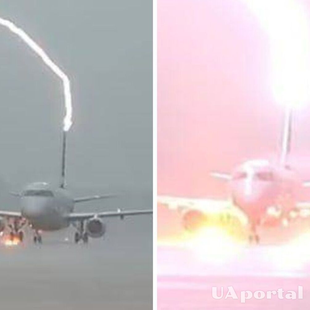 Lightning strikes a passenger plane twice in the United States (eerie video)