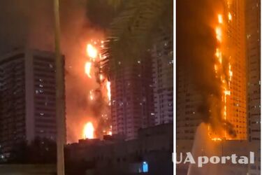 A 36-storey skyscraper caught fire in the UAE, the number of victims is unknown (video)