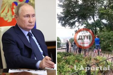 У Києві чоловік заліз на дерево та висунув вимоги про путіна (відео)