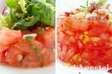 Закуска за 15 минут – рецепт тартара из помидоров