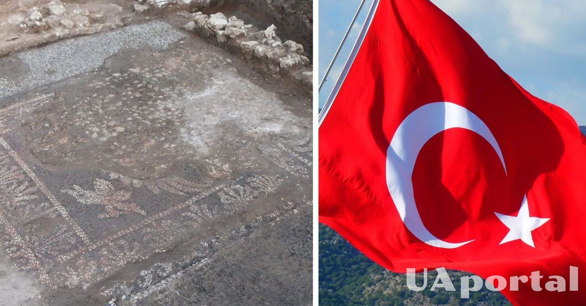 Ancient pebble mosaic of the 4th century BC discovered in Turkey (photo)